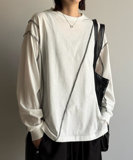 lock stitch long t-shirt