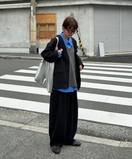 two tuck cocoon pants (set up対応)