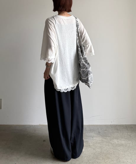 point lace big pullover
