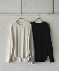 long rib sleeve pullover〈plain〉