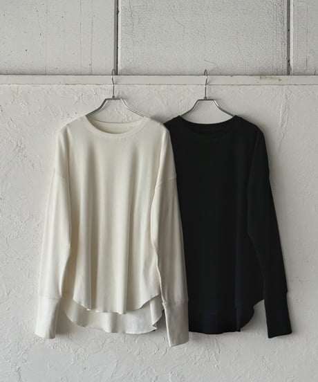 long rib sleeve pullover〈plain〉