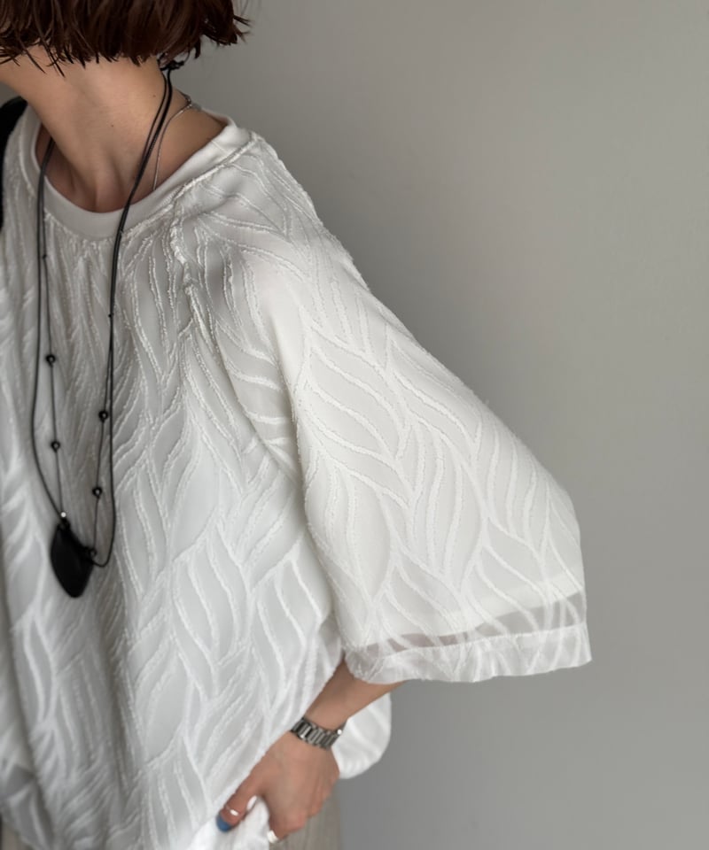 トップス ARULLE tulle docking cut sew tulle docking logo cut sew | ARULLE