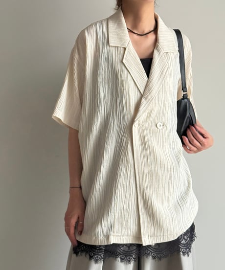 tailored double button shirt