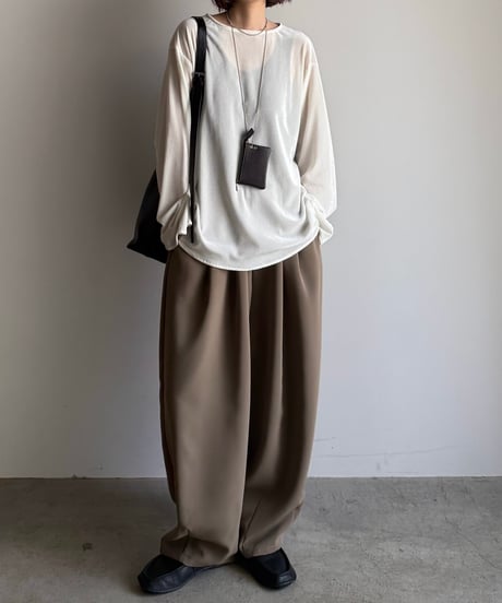 two tuck cocoon pants (set up対応)