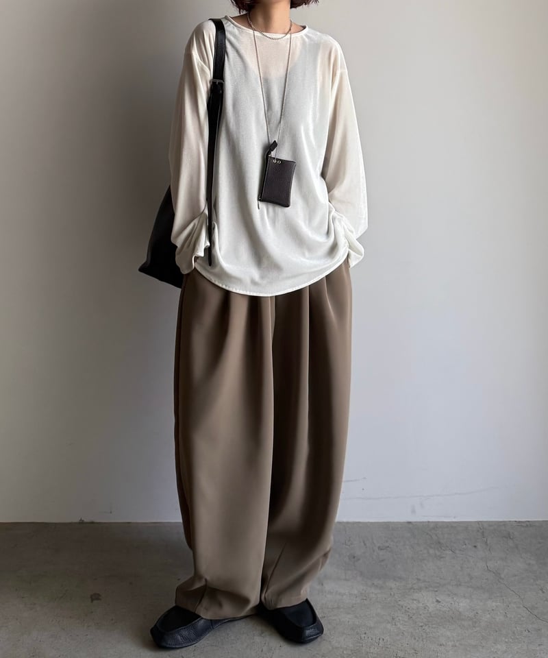 two tuck cocoon pants (set up対応) | ARULLE