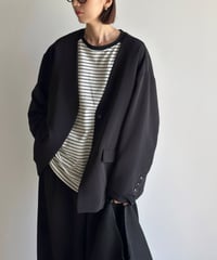 collarless cocoon jacket (set up対応)