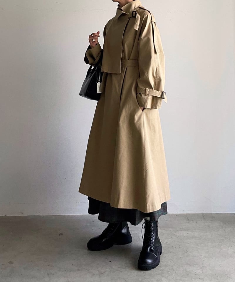 cape york stand collar coat | ARULLE