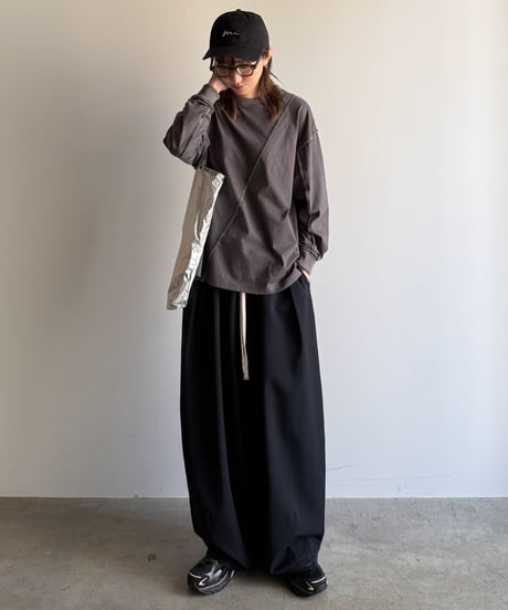 lock stitch long t-shirt