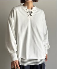eyelet skipper pullover