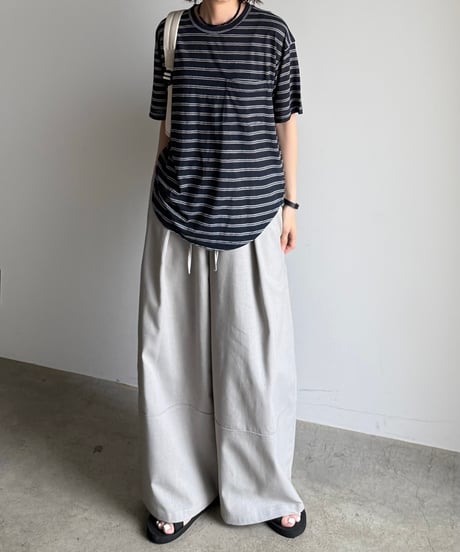sheer border knit t-shirt