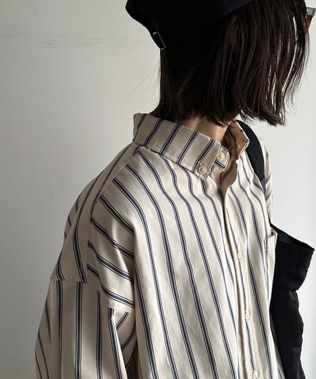 stripe button down shirt