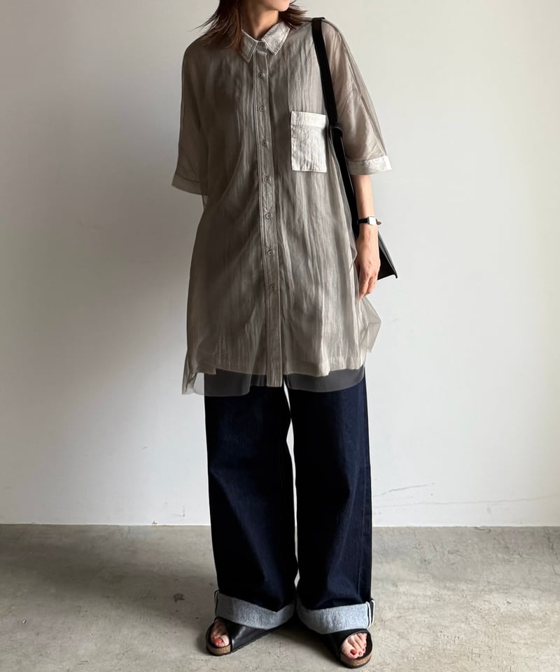 OVER DEFORMATION BLOUSE argue アーギュ　シャツ OVER DEFORMATION BLOUSE argue アーギュ シャツ