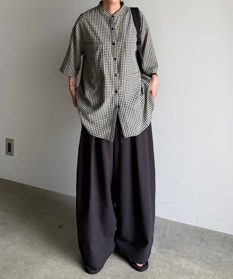 linen blend relax pants