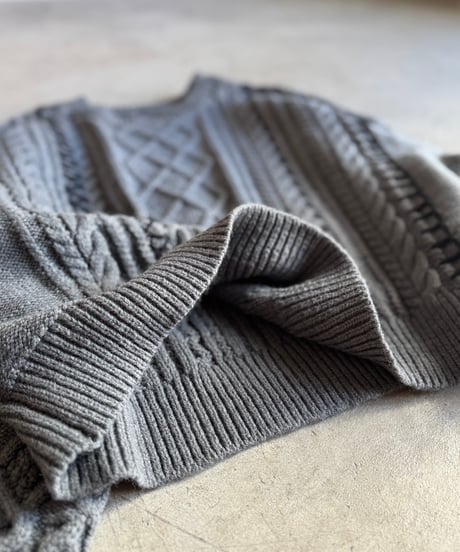 hand stitch cable knit