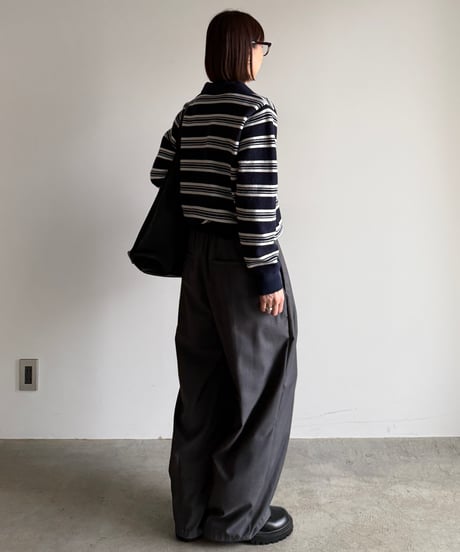 border knit polo