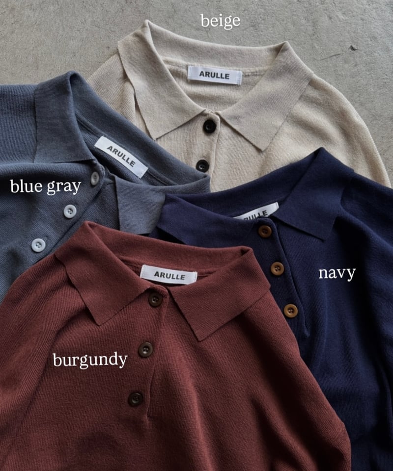 summer knit polo | ARULLE