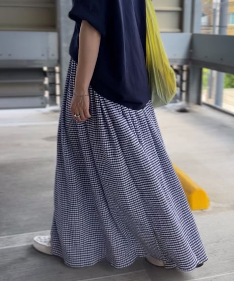 drost maxi check skirt