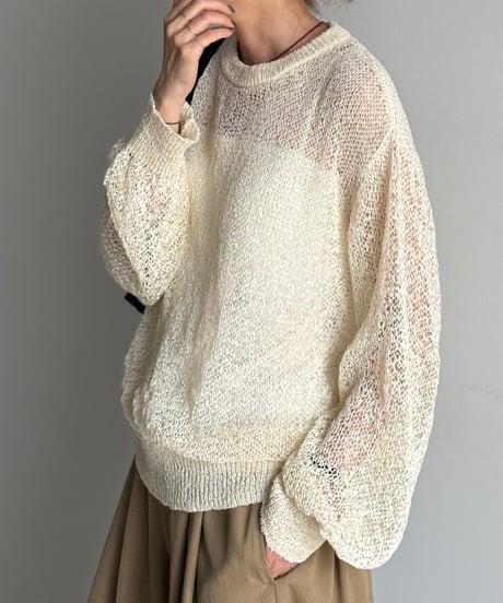 sheer loose knit PO