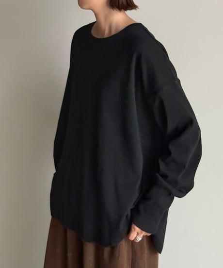 long rib sleeve pullover〈plain〉