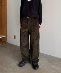 wide straight corduroy slacks