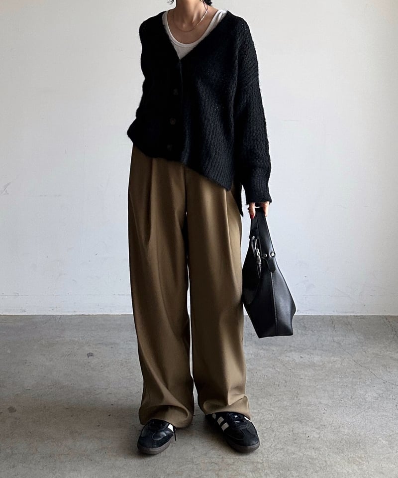 【precme.】wide straight slacks(オフホワイト)