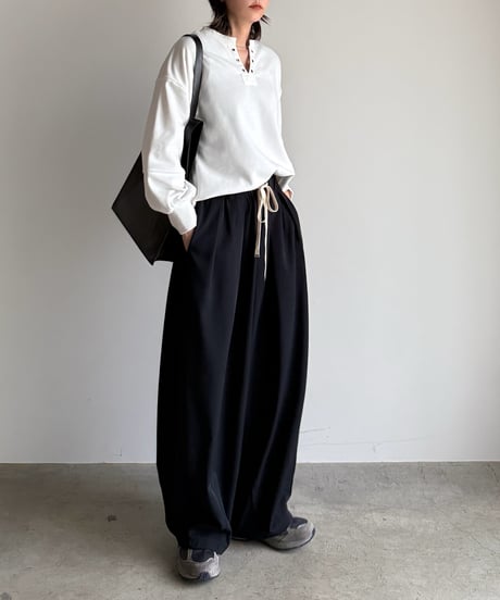 eyelet skipper pullover