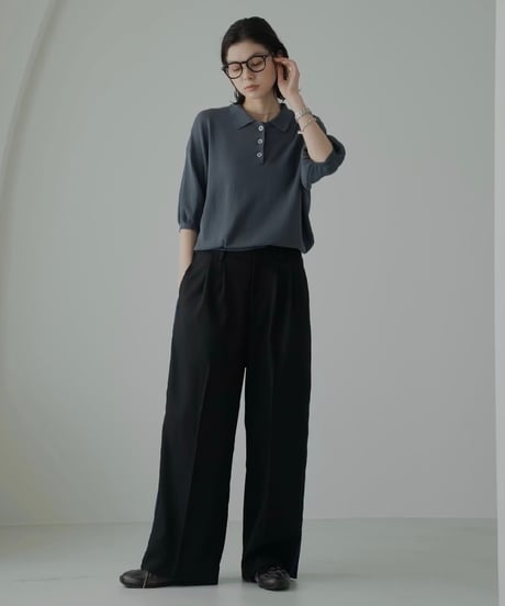 summer knit polo