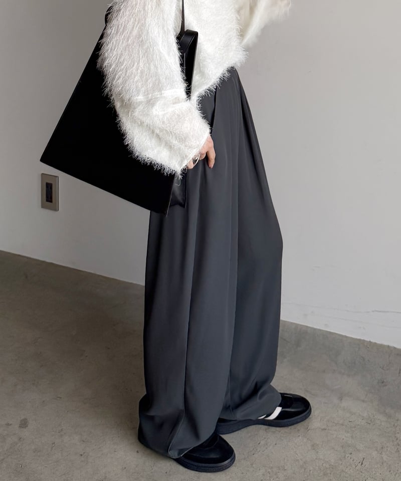 パンツ RADIANT curve tuck pants tuck curve pants | ARULLE