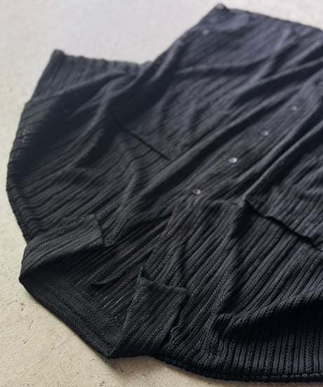 knit lace stripe shirt