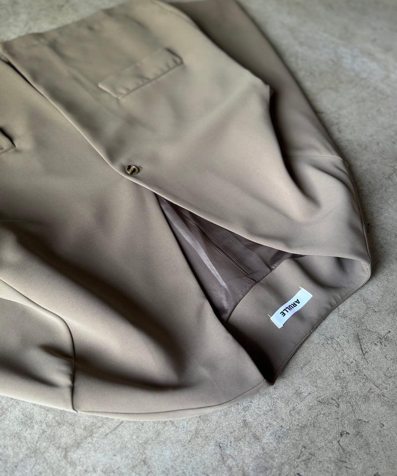 collarless cocoon jacket (set up対応) | ARULLE
