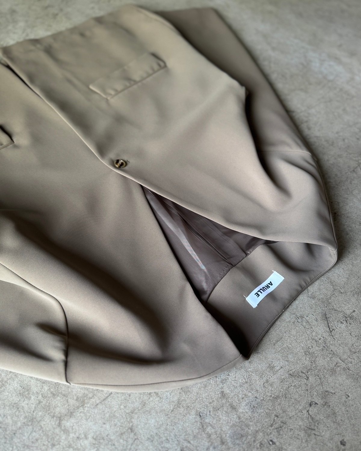 collarless cocoon jacket (set up対応) | ARULLE