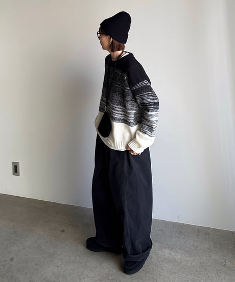 oval relax corduroy pants