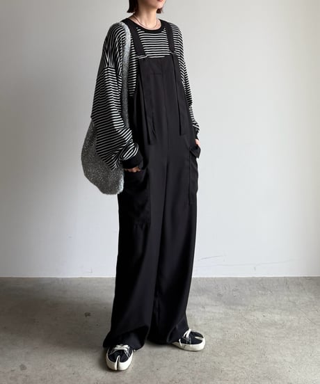 wide straight salopette