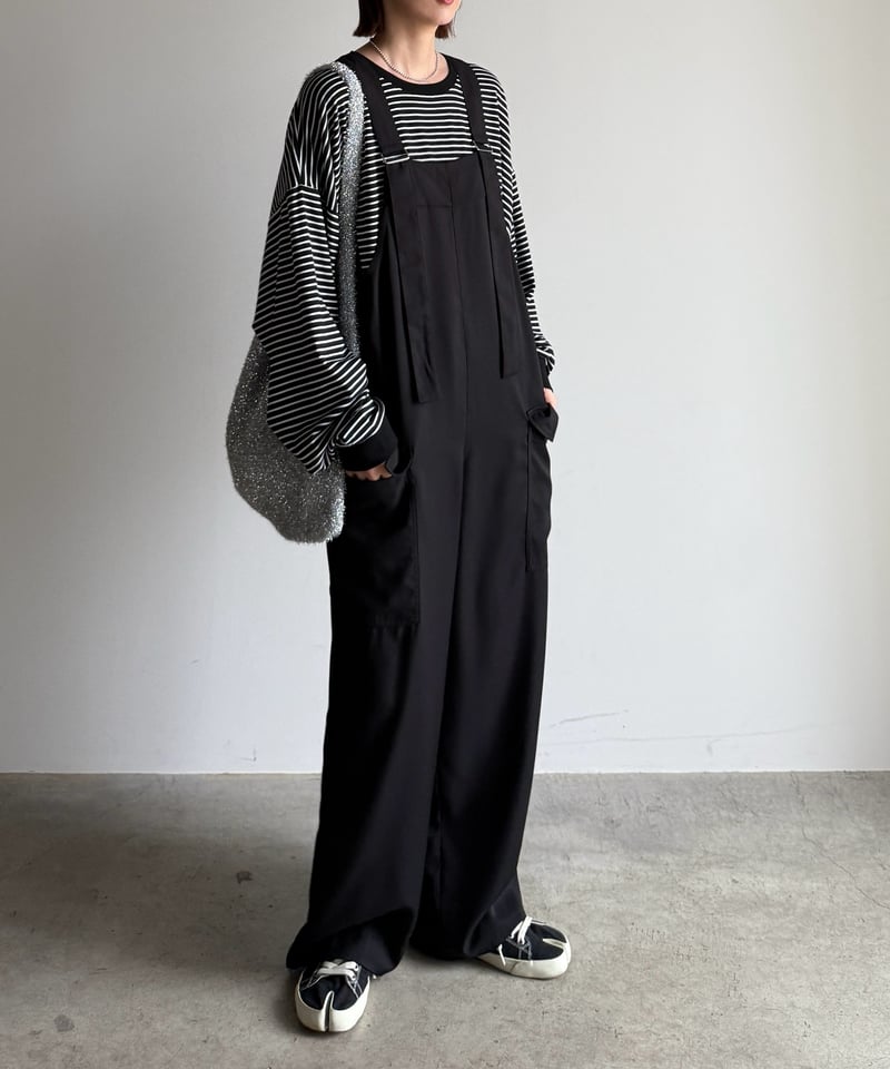 wide straight salopette | ARULLE