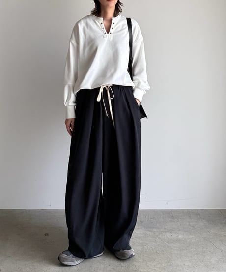 eyelet skipper pullover