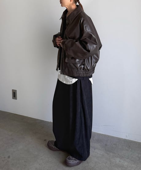 quilting fake leather jacket