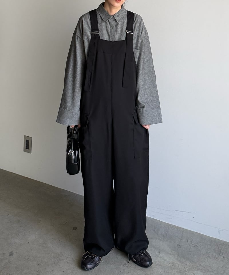 wide straight salopette | ARULLE