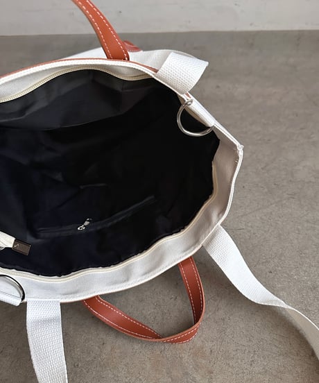 3way canvas logo tote bag