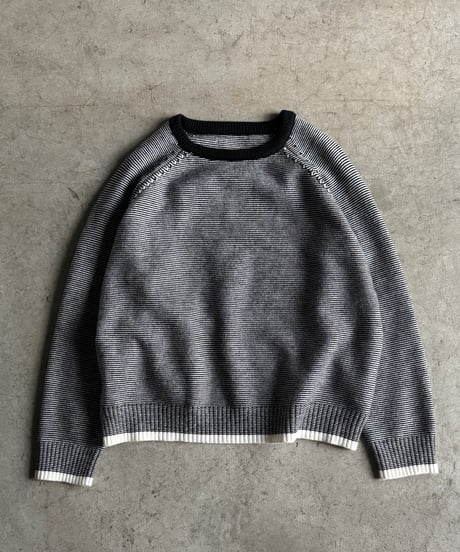 fine border raglan knit