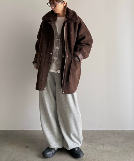 reversible mouton coat