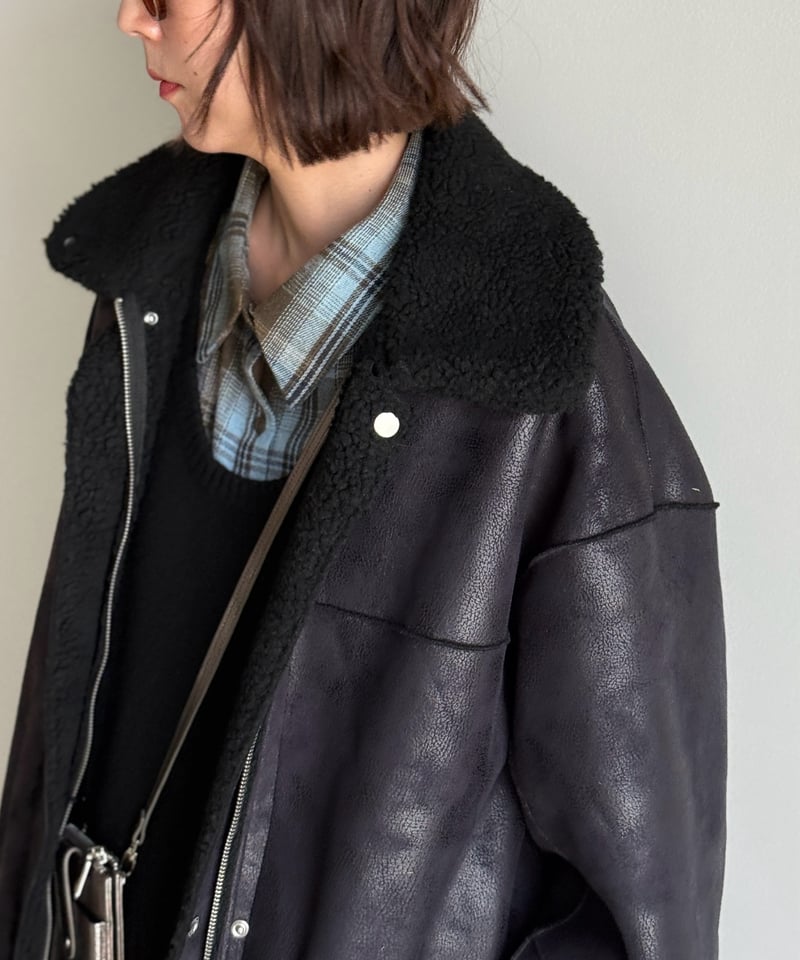 reversible mouton coat | ARULLE