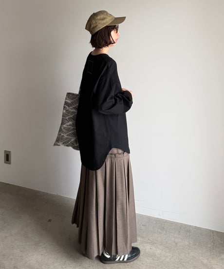 back stitch long t-shirt