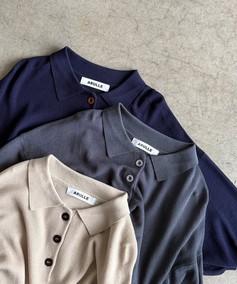 summer knit polo | ARULLE
