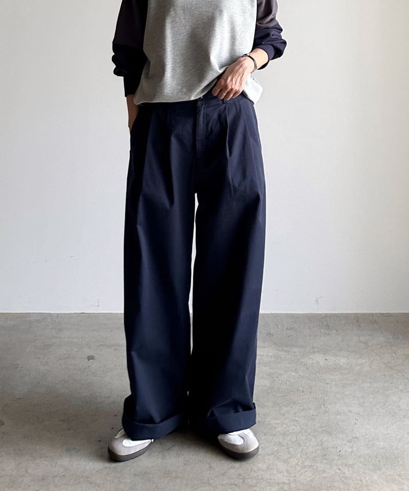 ファシル　ワイドチノ wide chino slacks/3size/3color | F A S H I R U