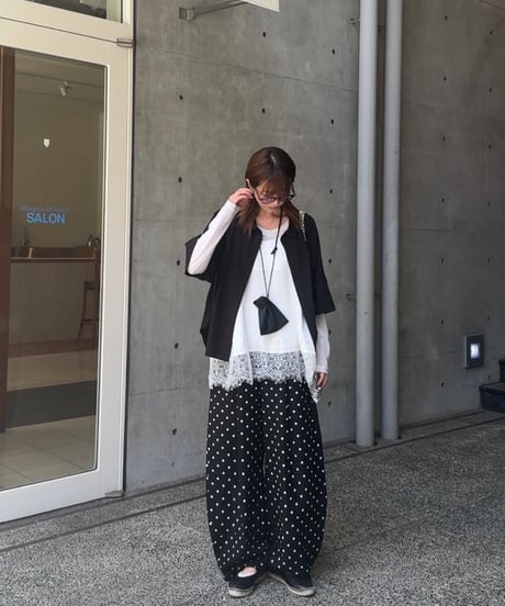 dot oval relax pants【一部予約】