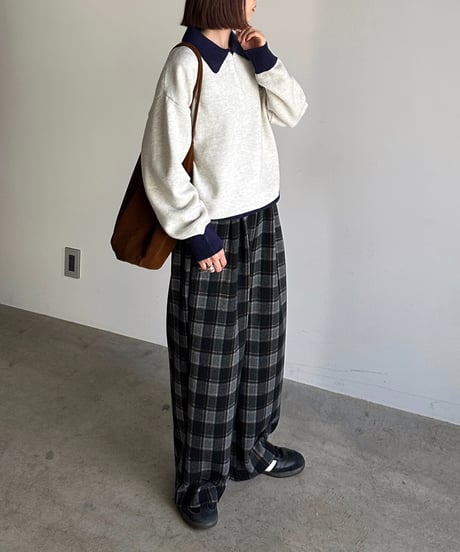 easy check pants