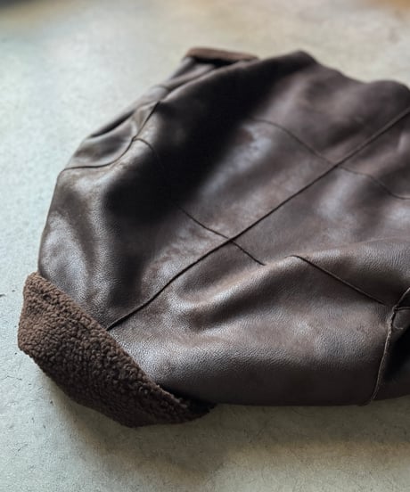 reversible mouton coat