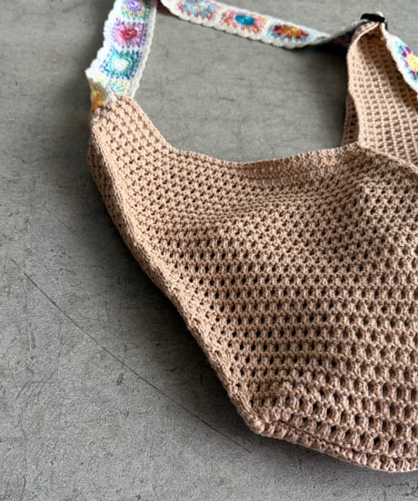 flower belt mesh bag