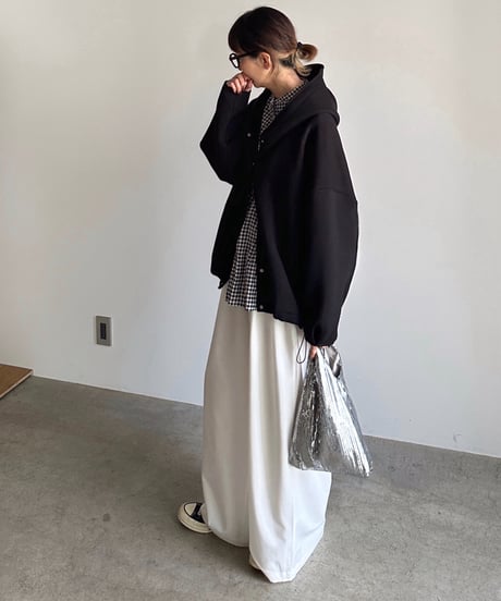 tuck wide slacks