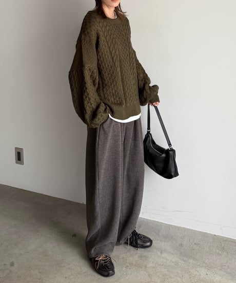 cocoon tweed pants (set up対応)